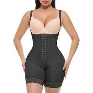 Women's Fajas Shapewear Strapless Tummy Control Body Shaper Butt Lifting Black